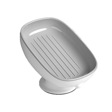 1pc Creative Soap Dish - Modern Drain Soap Tray with Suction Cup for Bathroom Organization and Hygiene