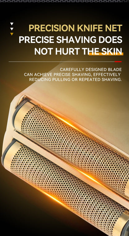 Kemei KM-TX10 Electric Shaver Beard Trimmer Man Rechargeable Dry Wet Shaver Machine Reciprocating Safety Razor Blade Replacement