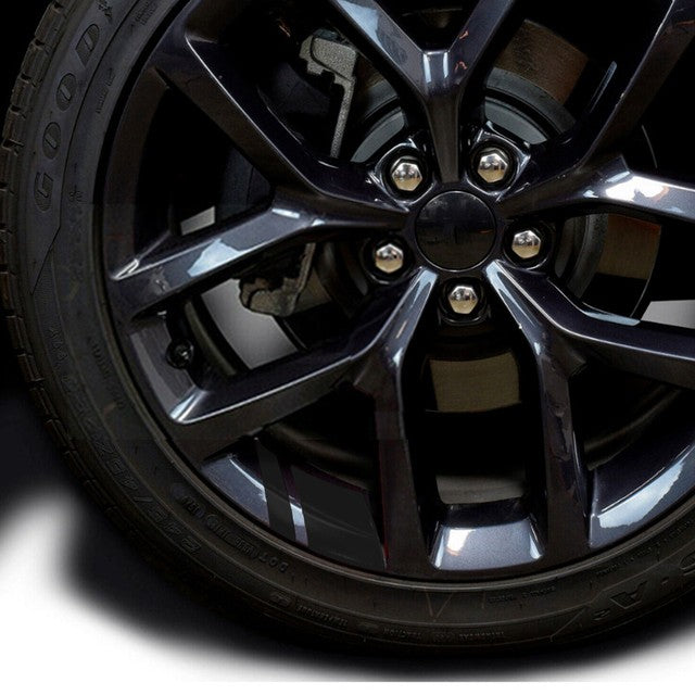 6 Adesivos de Carro Reflexivos para Cubo de Roda Decalques Resistentes Tampa Acessório Exterior Decoração de Carro para Dodge Chrysler Jeep