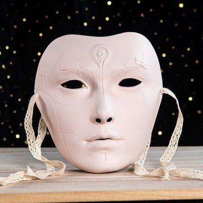 Ancient Style Machinery Beautiful Male Adult Party Beauty Mask Chinese Style Hand-painted Decorative Hanfu Accessory Mask