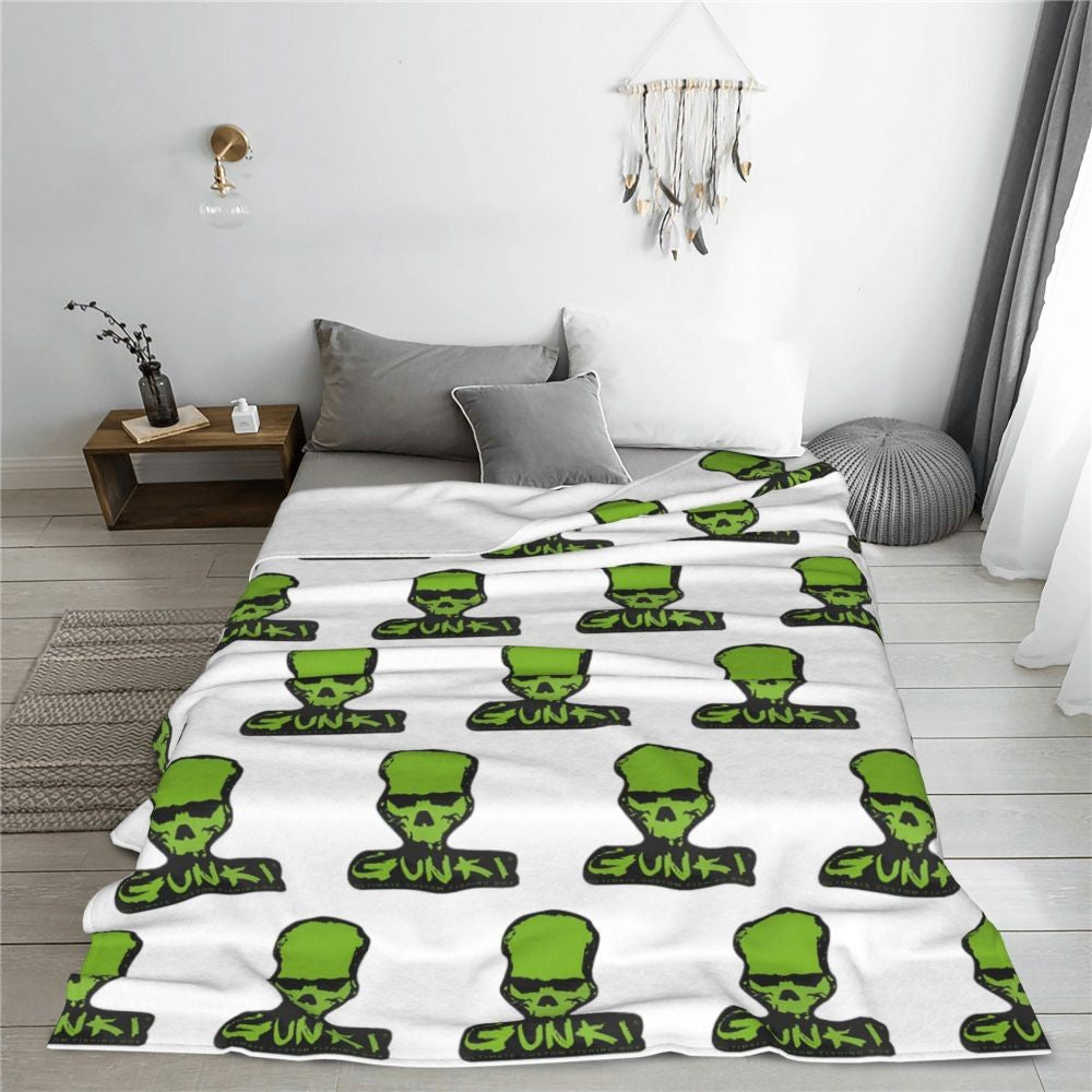 Gunki Fishing Blanket Soft Warm Flannel Throw Blanket Bedspread for Bed Living room Picnic Travel Home Sofa