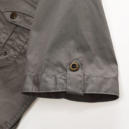 2023 New Fashion Mens Cargo Shirt Casual Shirt Solid Short Sleeve Shirts Multi Pocket Work Shirt Plus Size 100% Polyester Tops