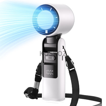 3 IN 1 Handheld Fan, Mini Fan with Flashlight and Cooling, with Air Turbo Cooling Fan for Outdoor Activities, Travel, Working