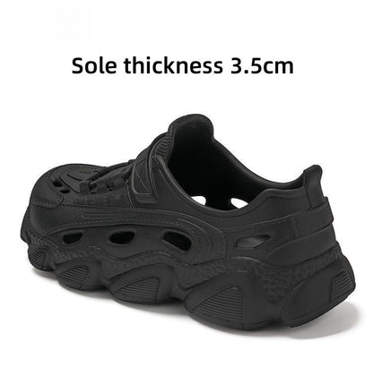 Summer Men's Super Light Sandals Waterproof Sneakers Slip On EVA Thick Sole Slides Fishing Driving Outdoor Jogging Flat Shoes
