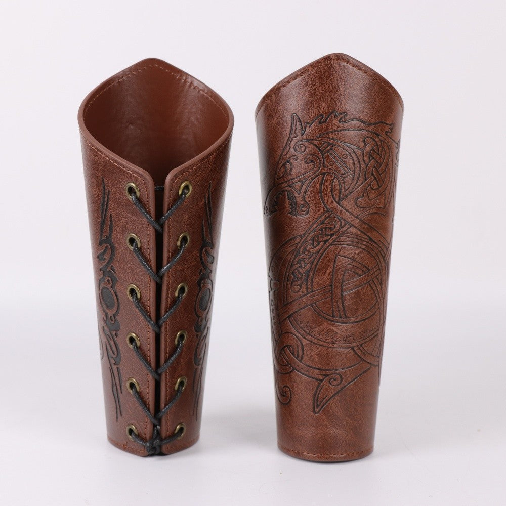 1/2PCS Adjustable Buckles Bracers Cosplay Gauntlets Historical Reenactment Gears For Medieval Reenactment
