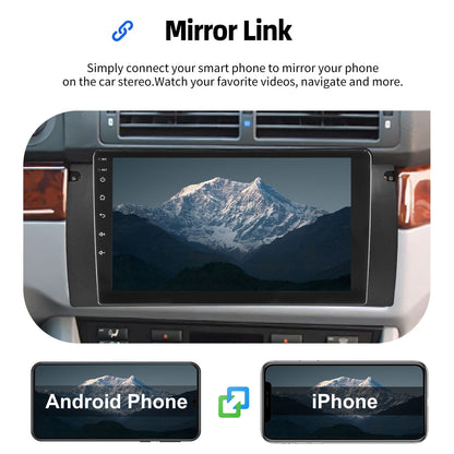 4+64GB For BMW E38 E39 E53 X5 Apple Carplay 9" Android 15.0 Car Stereo Radio Touch Screen GPS Navigation WiFi SWC BT FM+DVR&CAM