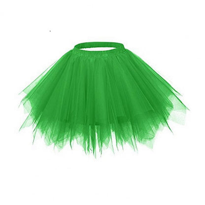 Women's Tulle Skirt 1950s Vintage Skirts Adult Ballet Crinoline Tulle Skirt Fluffy Princess Petticoat Underskirt Dancing Dress