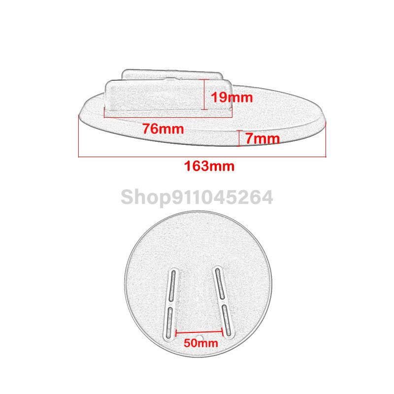 Base de Apoio Lateral ABS para Moto Peça de Apoio Lateral Protetor de Apoio Acessórios para Motocross Harley Touring Sportster Dyna