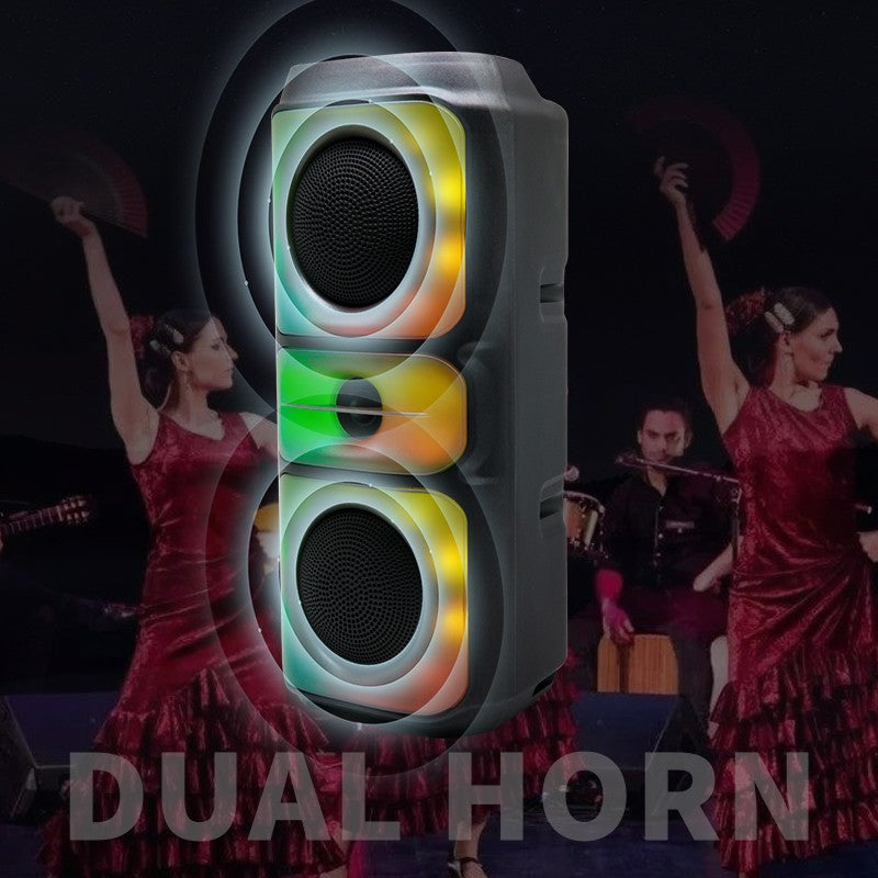 2024 Novo Alto-Falante Bluetooth Sem Fio Som Super Potente, Caixa de Som, Alto-Falante para Exterior, Caixa de Som Portátil para Exterior com Luz LED