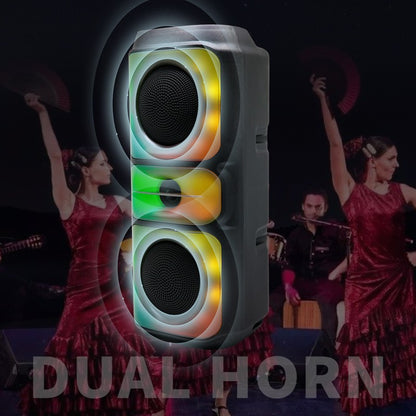 2024 Novo Alto-Falante Bluetooth Sem Fio Som Super Potente, Caixa de Som, Alto-Falante para Exterior, Caixa de Som Portátil para Exterior com Luz LED