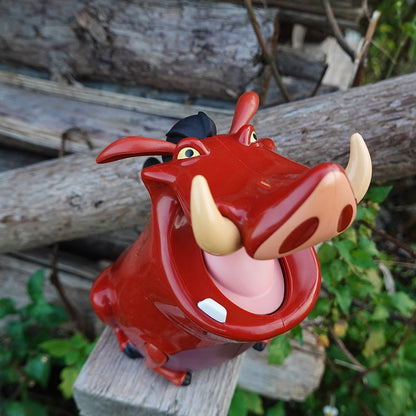 Disney Anime The Lion King Funny Pumbaa Action Figure Toy Birthday Gifts for Kids Big Size 19cm Plastic Figure Doll