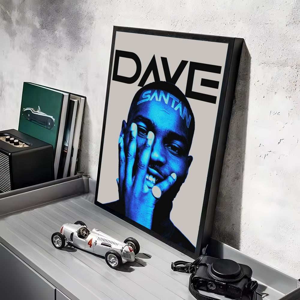 Rap D_Dave Album Painting Calligraphy Linen Canvas Poster Wall Prints for Living Room Bedroom Office Home Decoration