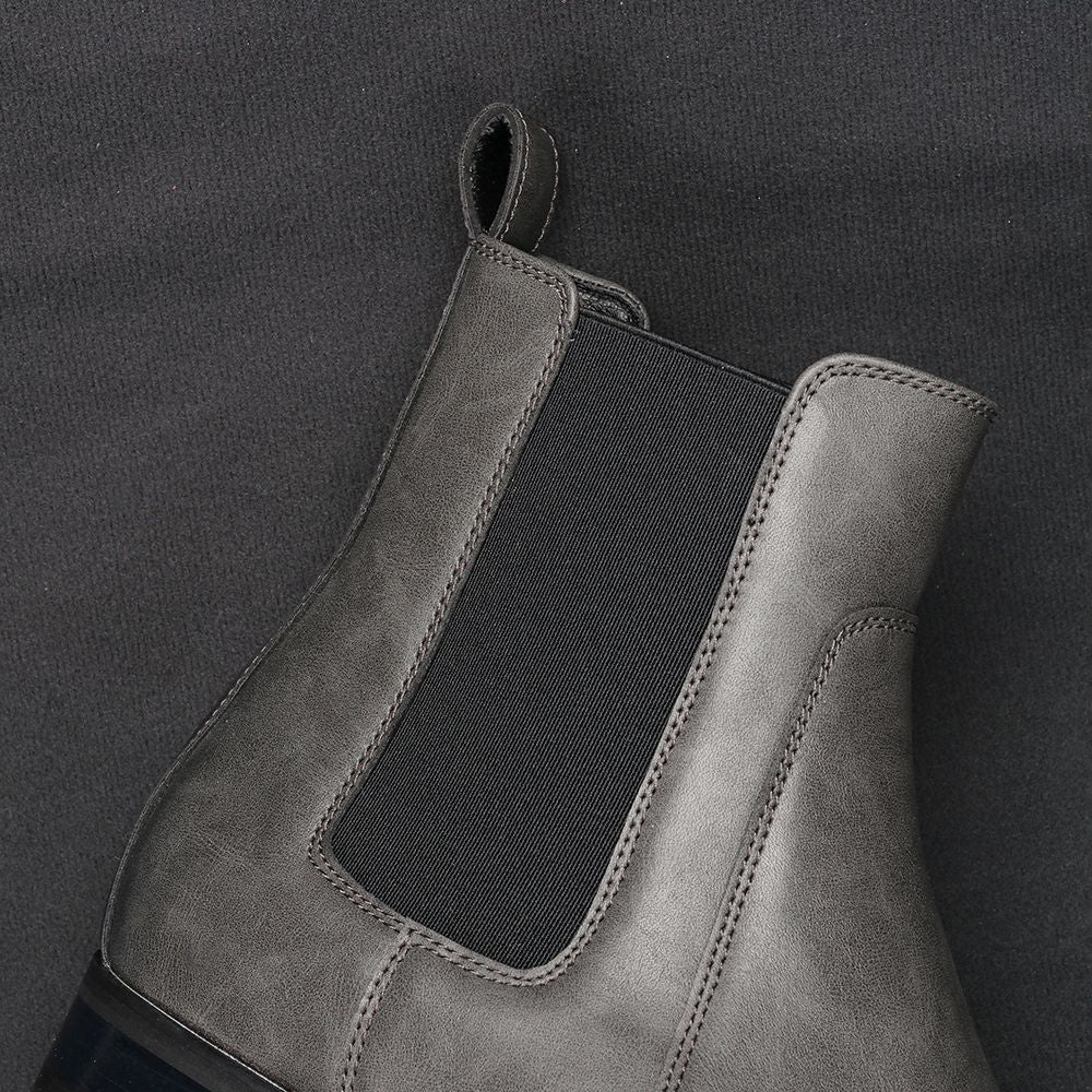 40~46 Botas Chelsea Masculinas 2024 Marca Confortável Moda Couro Botas Masculinas #KD431