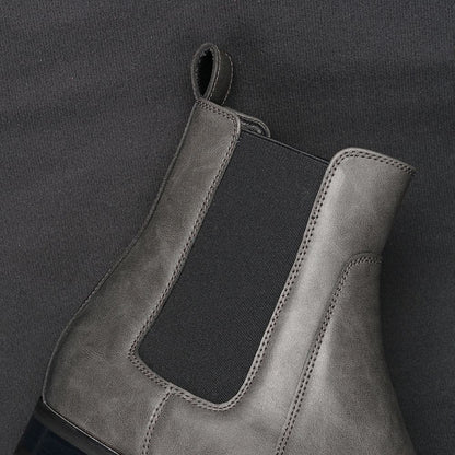 40~46 Botas Chelsea Masculinas 2024 Marca Confortável Moda Couro Botas Masculinas #KD431