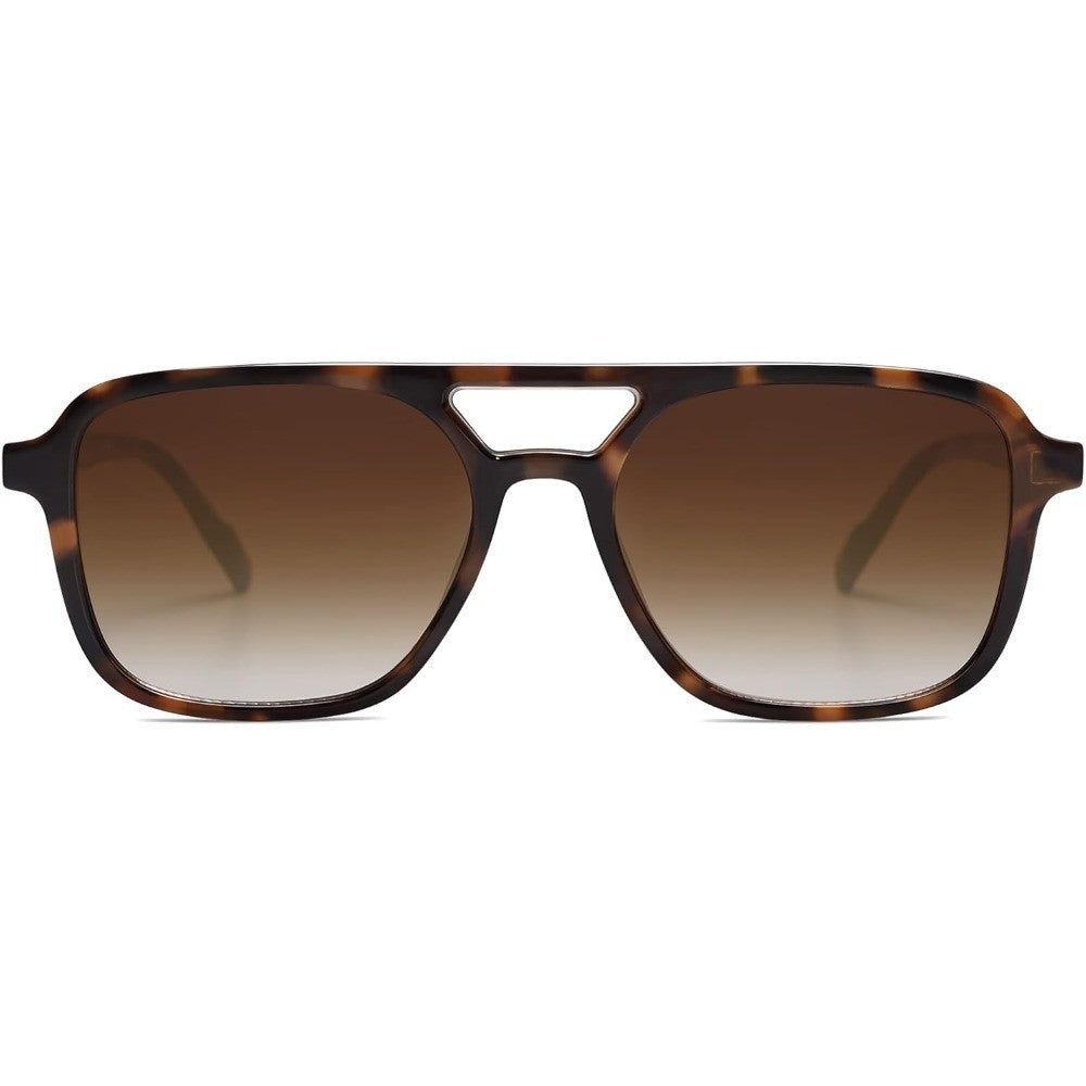 Retro Aviator Sunglasses for Women Men,Trendy Rectangle Womens Mens Shades Sun Glasses