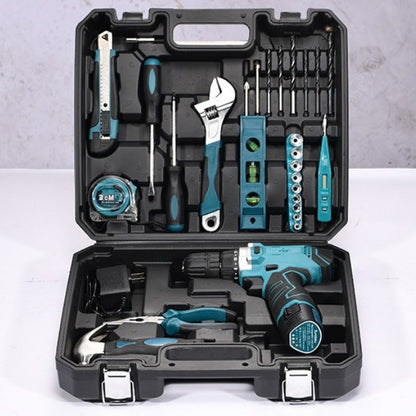 Conjunto de Ferramentas Elétricas para Furadeira 19-160PCS Jogo de Ferramentas Multifuncional para Reparo Doméstico Chave de Fenda Alicate Automotivo Caixa de Ferramentas