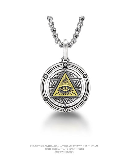Colar Olho de Hórus Amuleto Olho Grego Pingente Antigo Egito Proteção Colar Joia Presente Masculino e Feminino Amuletos Espirituais