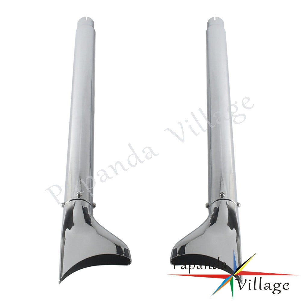 Old School Chrome 33/36/39/42 inch Fishtail Exhaust Mufflers For Harley Softail FLS FLSS FXSTDI  FXCW  FLSTFBS 2007 - 2017