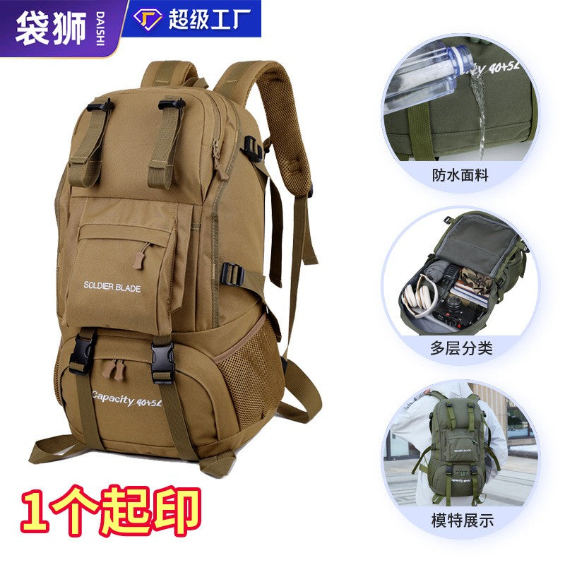 New Hiking Mountaineering Bag 50l Large Capacity Waterproof Ultra Light Outdoor Sports Backpack For Men