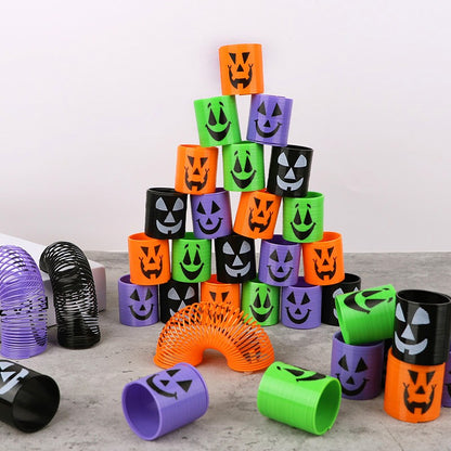 12/36pcs Halloween Coil Springs Toys Kids Halloween Party Favors Trick or Treat Gifts Boy Girl Birthday Goodie Bag Bucket Filler