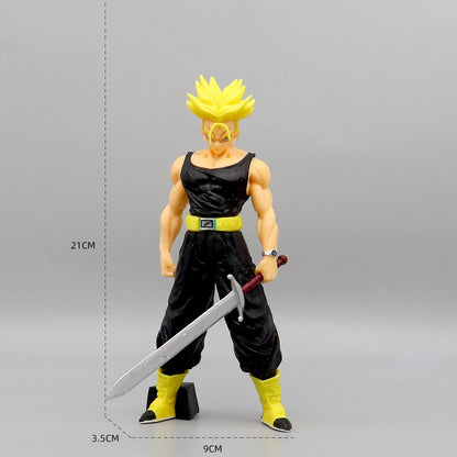 Bonecos de anime grandes de Dragon Ball do Rei Macaco, modelos de ornamentos periféricos, modelos de ornamentos de presente Gojita Begit Saiyajin