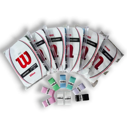 15 peças de overgrip para raquete de tênis Wilson, faixa absorvente de suor, grip de PU para raquete de badminton, fita para grip de tênis, grip para raquete de Padel
