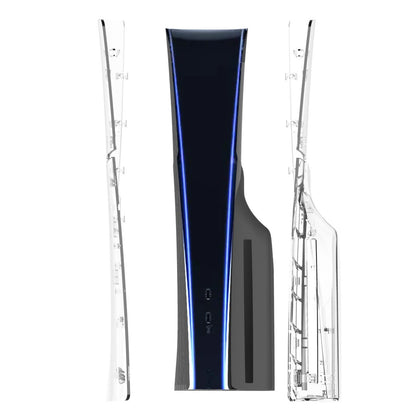 For Playstation 5 Slim PS5 Slim Disc Edition Clear Side Plate Panels Faceplate Replacement Transparent ABS Hard Shell Case Cover