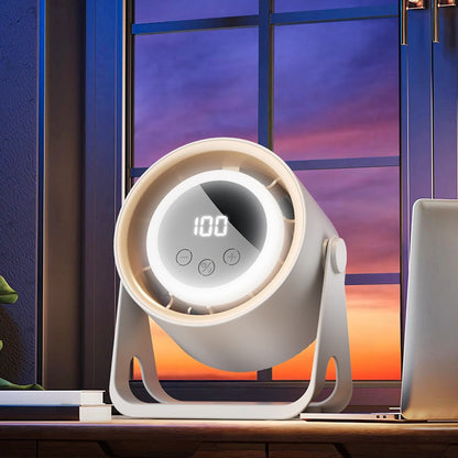 USB desktop/hanging multi-purpose small fan LCD portable small fan with LCD display power level