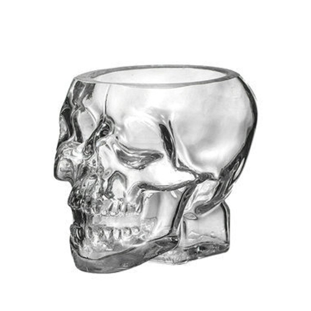 Caneca de Cerveja Rosto de Caveira 80/150/350 ML, Copos de Caveira, Copo para Coquetel, Copo de Vidro para Beber, Artigos de Vidro Engraçados para Entretenimento, Decoração de Halloween