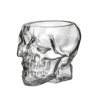 Caneca de Cerveja Rosto de Caveira 80/150/350 ML, Copos de Caveira, Copo para Coquetel, Copo de Vidro para Beber, Artigos de Vidro Engraçados para Entretenimento, Decoração de Halloween