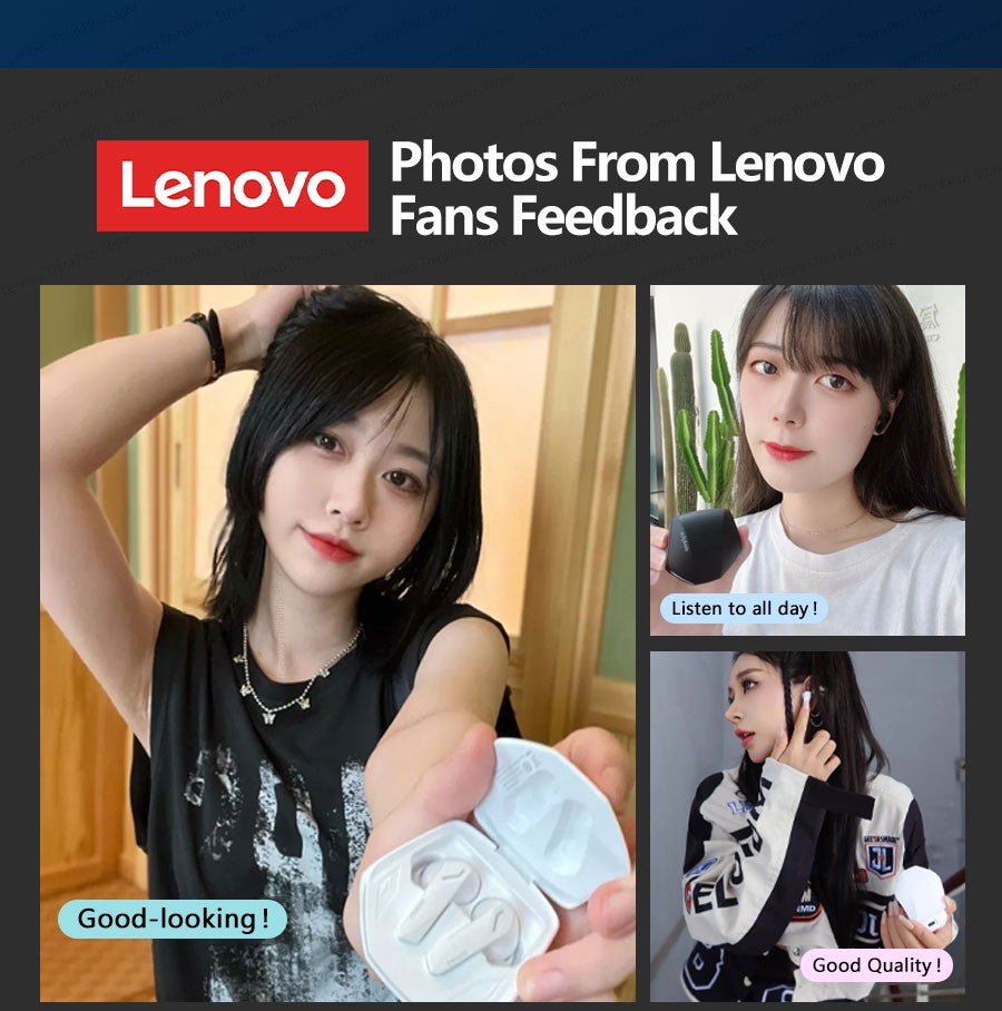 Fones de ouvido Lenovo GM2 Pro Bluetooth 5.3 Headset esportivo sem fio intra-auricular para jogos de baixa latência Dual Mode Fones de ouvido de música novos