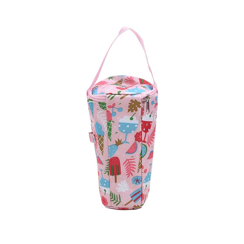 Baby Milk Bottle Insulation Bags Cartoon Portable Waterproof Feeding Bottle Thermal Bag Milk Warmer Cooler Stroller Hang Bags
