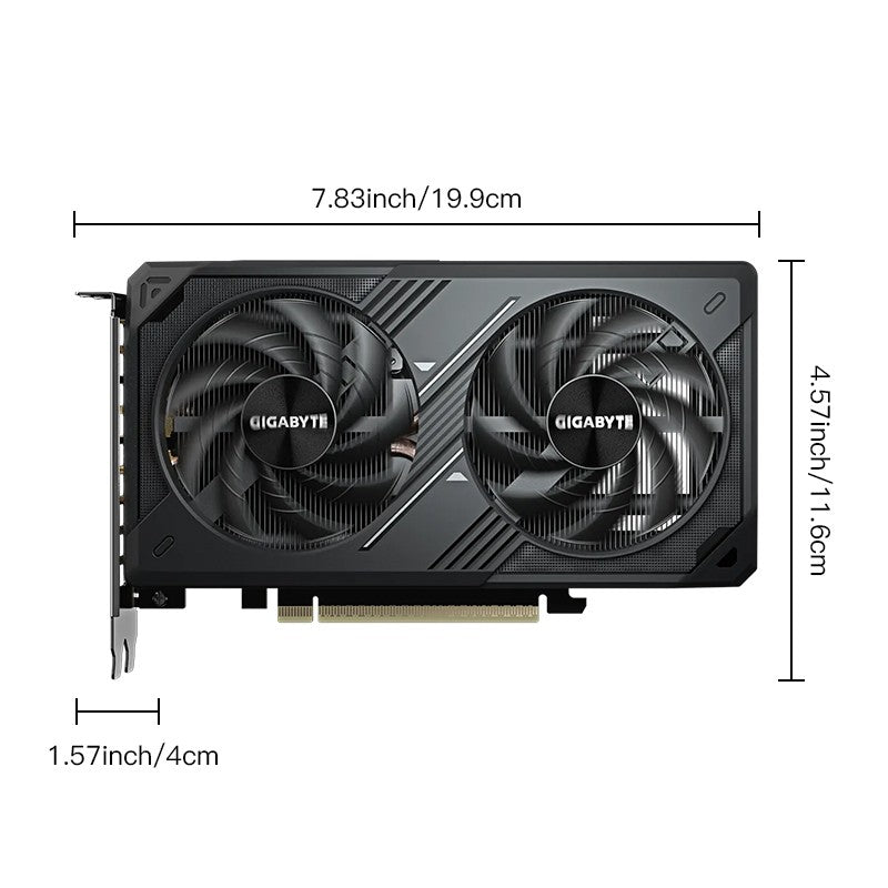 Placa de Vídeo Gigabyte RTX5060-8G MAX Gaming NVIDIA GeForce RTX 5060 28 Gbps 128Bit GDDR7 8 Pinos PCI Express 5.0 para Desktop