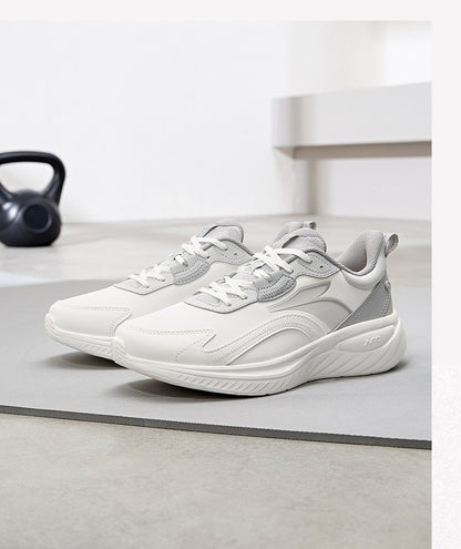 361 Degrees SoftFlow 3 Men's Running Shoes Autumn Leather Lightweight Shock-absorption Fitness Commuting Sneakers Male 672432232