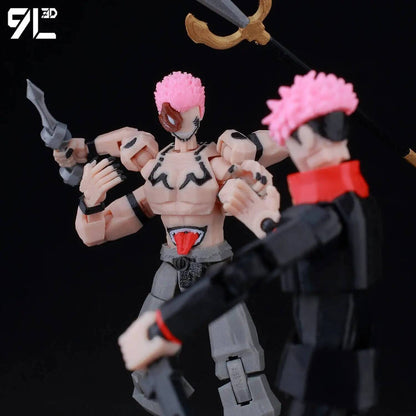 ?9L3D Lucky13 Gojo Sukuna Jujutsu Fushiguro Toji Gojo Satoru Action Figure Dummy13 T13 Multi-Jointed Collectible Toys Titan13