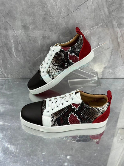 Sapatos Mocassim Feminino Masculino Sexy com Estampa de Cobra Bico Redondo Preto Cadarço Salto Baixo Antiderrapante Primavera Outono