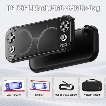 Anbernic RG 55G1 Retro Handheld Game Console Android 14 RG55G1 With 5.5 Inch Touch IPS Screen 3D Hall joystick RGB Lighting