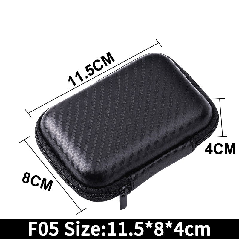 Earphone Data Storage Bag Oval Square Rectangle Cable Organizer Bags Mini Zipper Pouch Tech Gadgets Portable Charger U Disk Case