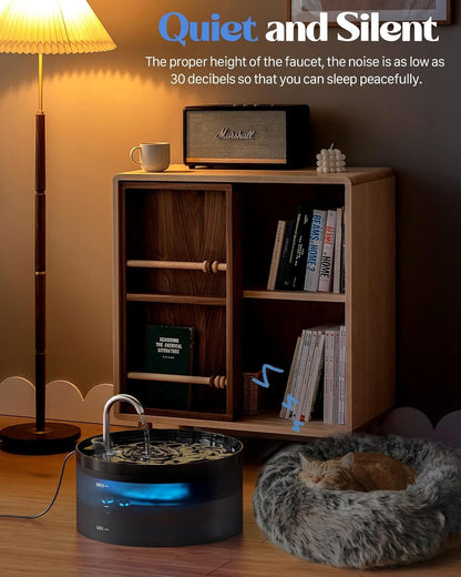 Bebedouro automático para animais de estimação 2,1L Bomba ultra silenciosa torneira para gatos adequado para cães e gatos com sensor USB elétrico