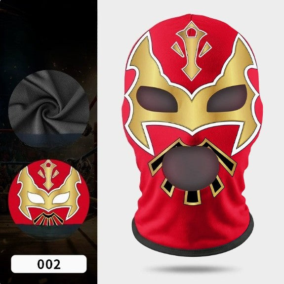 Boxing Mask Wrestling Mask Elastic Milk Silk Mask Lycra Fabric Print Halloween Party Dress Up Costume Party Mask