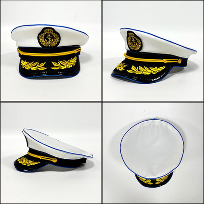 New Luminous Navy Hat Men Women Costume Cosplay Navy Cool Props Hats Glowing For Night