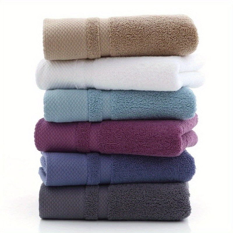 Solid Color Cotton Super Absorbent Hand Towel Face Hand Towel Thicken Soft Bathroom Hand Towels Home Hotel Supplies 34x75cm