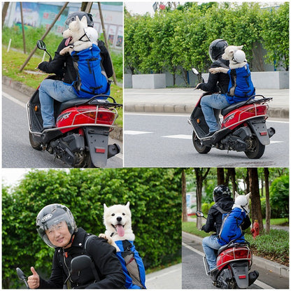 Mochila de Transporte para Cães de Estimação para Caminhada, Viagem, Ventilação Externa, Respirável, Bicicleta, Motocicleta, Esportes ao Ar Livre, Bolsa de Malha, Drop Shipping