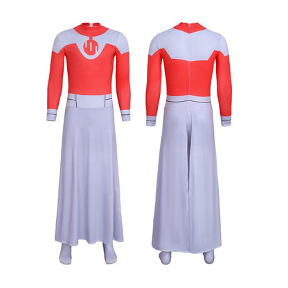 Invincible Thragg Cosplay Costume Jumpsuit with Cloak Adult Viltrumite Roleplay Outfit for Halloween Carnival Fancy Dress