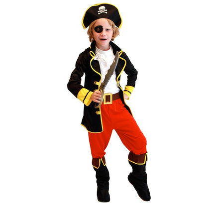 Children's Halloween  Pirate Costumes for Boys Kids Children Pirate Costume Fantasia Infantil Cosplay Clothing