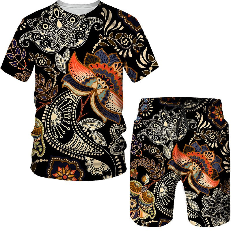 Ducks Leopard 3D Print TShirts Shorts Sets kids Fashion Flower Oversized Short Sleeve TShirt Pants Set Boys Girls Suits Clothing