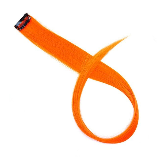 22 Polegadas Sintético Longo Liso Clip In Extensões de Cabelo Perucas de Alta Temperatura Cores do Arco-Íris Acessórios de Cabelo para bom 2026