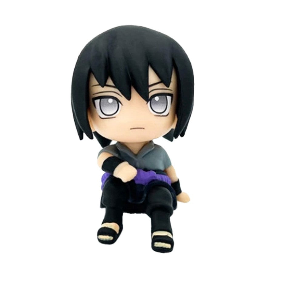 Nova Figura de Anime Naruto de 10CM Uzumaki Naruto Kakashi Uchiha Sasuke Itachi Brinquedos Fofos Q Figurals Modelo de Estatueta de Ação Presente