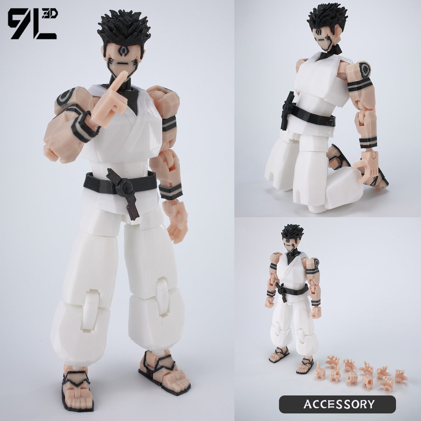 9L3D Anime Impresso Jujutsu Kaisen Sukuna Yuji Yuta Satoru Gojo Bonecos Sorte Dummy 13 Articulados para Modelagem Brinquedos Manequins