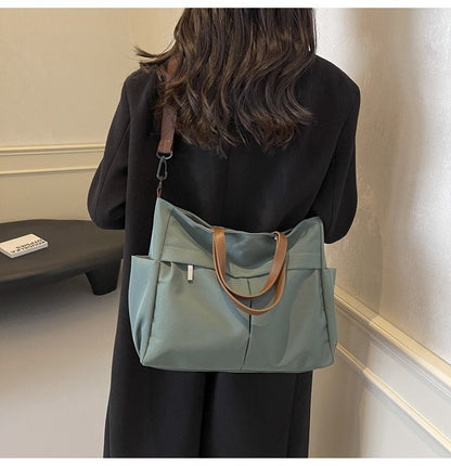 Multi Functional Tote Bag: Durable Nylon Work & Daily Shoulder Purse, Large Capacity Handbag Crossbody Bags for Women Daily Use